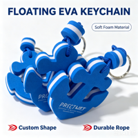 Porte-clés flottant en mousse EVA personnalisé, écologique, imprimé en héliogravure / Porte-clés noué / Porte-clés flottant en forme de [forme] – Article promotionnel