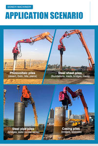 OEM 18-65ton Backhoe muatan berat penggali lampiran <span class=keywords><strong>Vibro</strong></span> tumpukan palu getaran tumpukan Driver - Product Image 6