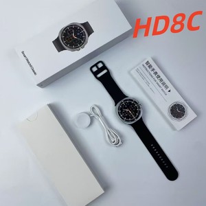 Reloj Deportivo Inteligente HD8C con Caja de Aleación de Titanio, Correa de Silicona, Llamadas, Monitoreo de Frecuencia Cardíaca, Pantalla TFT, Carga Inalámbrica - Product Image 2