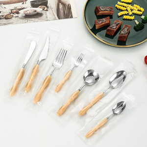 French 304 Stainless Steel Cutlery <b>Set</b> 12 Pieces Polished Blade Solid Color <b>Knife</b> Fork Spoon <b>Set</b> For Adult - Product Image 2