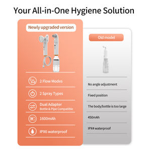 Nouvelle idée cadeau : Bidet électrique portable à double buse <span class=keywords><strong>avec</strong></span> haute pression, parfait pour les voyages, après les toilettes et la douche en camping en plein air - Product Image 3