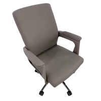 Chaise de bureau ergonomique moderne pour usage commercial, chaise de bureau de direction en cuir PU avec hauteur réglable et accoudoirs 3D