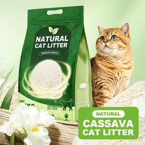 Litière pour chat <span class=keywords><strong>en</strong></span> manioc à prix <span class=keywords><strong>de</strong></span> gros, agglomérante, sans poussière, emballage personnalisé pour les détaillants <span class=keywords><strong>en</strong></span> <span class=keywords><strong>ligne</strong></span> - Product Image 1