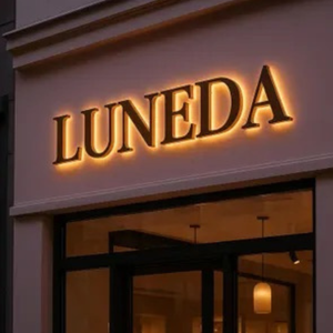 ตัวอักษรโลหะเรืองแสงสำหรับล็อบบี้แกรนด์โฮเทลพร้อมโปรไฟล์ 3 มิติขนาดใหญ่และการชุบไทเทเนียม - Product Image 5