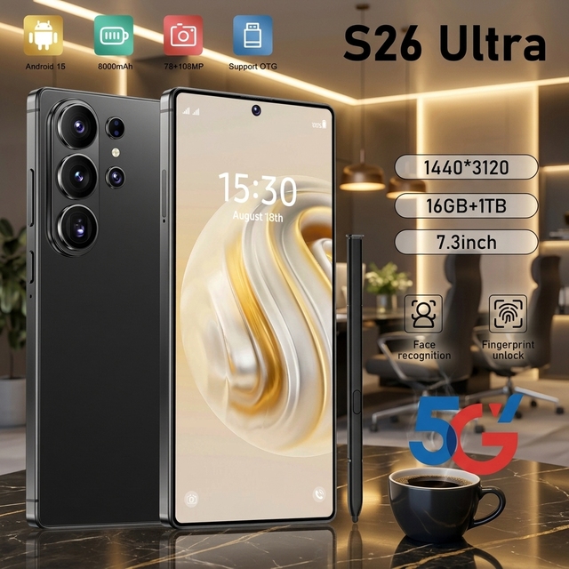 Eye-catching 2026 New Popular 5g Smartphone S26 Ultra Global Unlock Android 13 6800mh Main Camera Cheap Gaming Phone