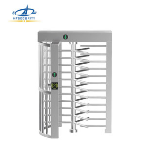 HFSecurity FH07 <strong>Dual</strong>-channel Square Turnstile Gate Door <strong>Access</strong> <strong>Control</strong> 304 Stainless Steel <strong>Full</strong> <strong>Height</strong> Turnstile Mechanism - Product Image 1