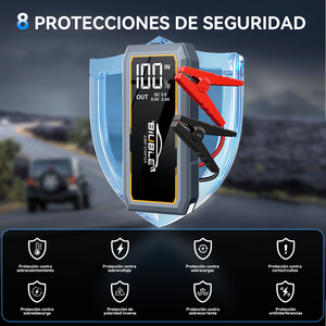 Arrancador de Coches Multifunción con Banco de Energía USB de 12800mAh, Corriente Máxima de 2800A y Luz LED - Product Image 2