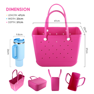 2025 Goldenflow nouvelle tendance EVA sac de plage grande taille plage en caoutchouc fourre-tout et sac Logo personnalisé et couleur utilisation en extérieur - Product Image 4