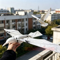 Éloigne-oiseaux extérieur en plastique solide, écologique, en forme de faucon/corbeau, répulsif et dissuasif