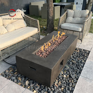 Foyer au gaz rectangle moderne Chauffage de terrasse en <span class=keywords><strong>béton</strong></span> d'extérieur élégant <span class=keywords><strong>Prix</strong></span> direct d'usine Meubles de Offre Spéciale - Product Image 4