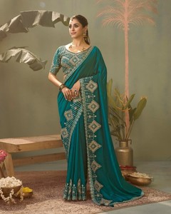 ผ้าไหม Banarasi นุ่มส่าหรีที่สง่างามพร้อมโกต้าแพตติงานเย็บปักถักร้อยสำหรับงานแต่งงานและงานปาร์ตี้ - Product Image 4