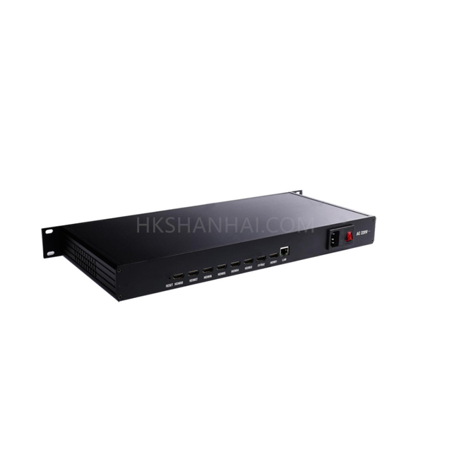 8-Port USB HD-MI KVM Switch Video Converter for Live Streaming & Video Editing High Definition Encoder with 8 Channels
