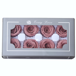 Every Love-ramo de flores de 4-5 cm, color morado y negro para siempre, Rosa encantada real/cabeza para caja de flores - Product Image 4