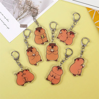 Porte-clés en acrylique Nezha Naohai Marmotte Mignonne, Tendance Internet, Pendentif Amusant et Adorable, Décoration à suspendre pour sac à dos, Personnalisation