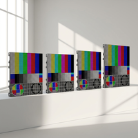 Высокояркий настенный OLED-дисплей HDR 1000 для рекламы, IP40, внутренний светодиодный видеоэкран, частота обновления 7680 Гц, Adobe RGB