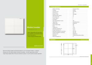 14*17 boyut morf silikon Scintillator CsI taşınabilir kablosuz yüksek çözünürlüklü <span class=keywords><strong>DR</strong></span> dijital X Ray düz Panel dedektör - Product Image 5