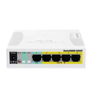 Mikrotik RB260GSP(CSS106-1G-4P-1S) Commutateur de ports Ethernet 5 Gigabit et une cage SFP