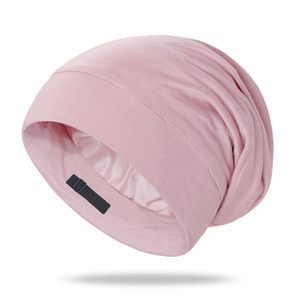 Bonnet en soie double modal pour dormir et usage quotidien, réglable avec boucle, bonnet de nuit pour femmes quatre saisons - Product Image 1