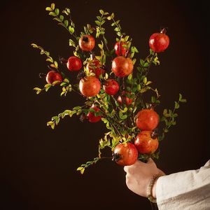 Ramo di <span class=keywords><strong>Melograno</strong></span> Artificiale in Schiuma, 4 Pezzi, per Decorazione Domestica - Vendita Calda - Product Image 4