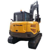 TAIJIN TJ65 6.5 Ton Mini Excavator - Excavator Mini Bertenaga Kubota untuk Konstruksi