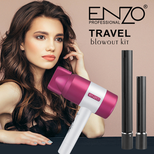Lisseur et sèche-cheveux professionnel ENZO en plastique avec moteur AC pour la maison – <span class=keywords><strong>Produit</strong></span> <span class=keywords><strong>de</strong></span> beauté - Product Image 2