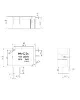 Relay Solid State Miniatur HM025A 100A 250VAC 9/12VDC untuk Meteran Watt-jam, Laris Terjual