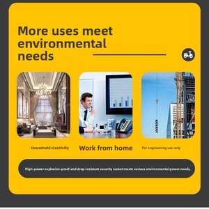 Dải nguồn không dây công suất cao Công tắc khóa Ổ cắm không thể tháo rời chống rơi tính năng đa chức năng 10A - Product Image 5