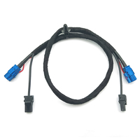 Kabel kamera belakang LVDS Otomotif wanita, 4 + 2 PIN kode HSD C perempuan Ke perempuan dengan catu daya