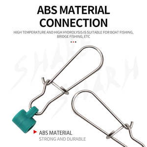 Senar pancing plumb pengencang jepret kunci ganda, pengencang konektor berat plumb berat baja tahan karat, peralatan memancing - Product Image 5