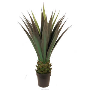 Planta de <span class=keywords><strong>Agave</strong></span> Artificial con pinchos realista de 100CM con maceta de 19L decoración interior y exterior vegetación de plástico para adorno de árbol - Product Image 4