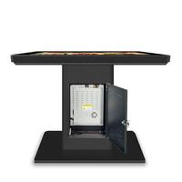 Pantalla negra Cafetería interactiva Innovación 21,5 "Cargador inalámbrico inteligente Pantalla Lcd Mesa táctil para restaurante