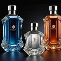 Nouvelle conception de flacon diffuseur de parfum en verre borosilicate de luxe, 750 ml, taille personnalisée, forme carrée, flacon vide