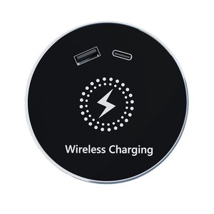 Sạc không dây tích hợp để bàn 20W, hợp kim, sạc nhanh USB TYPE-C, giấu trong đồ nội thất khách sạn, bàn làm việc, bàn cạnh giường ngủ - Product Image 1