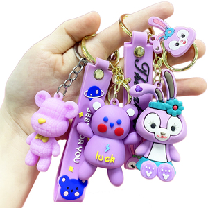 Usine personnalisée 2d/3d Logo <span class=keywords><strong>porte</strong></span>-clés en caoutchouc Logo autre PVC <span class=keywords><strong>porte</strong></span>-clés en silicone pour cadeaux de promotion - Product Image 1
