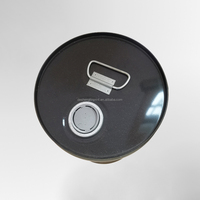 Bidon métallique hermétique de 5 gallons / 20 L avec couvercle, protection contre la rouille, bleu, recyclable, pour eau d'urgence, aliments secs, équipement de survie, stockage