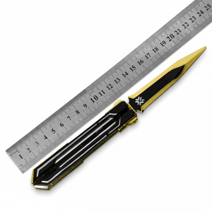 Couteau de poche personnalisé, lame en acier inoxydable, manche en aluminium, couteau de survie et d'autodéfense pour hommes, pour le bricolage - Product Image 1