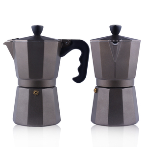 <span class=keywords><strong>Cafetera</strong></span> <span class=keywords><strong>cubana</strong></span> Moka Pot Espresso de 3 tazas para Gas, estufa eléctrica, <span class=keywords><strong>cafetera</strong></span> italiana clásica de aluminio, 6 tazas - Product Image 1