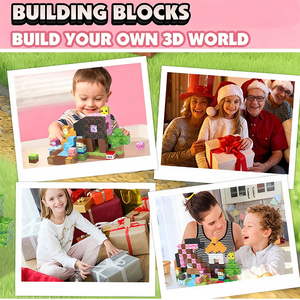 CAYI Mon Monde Blocs <span class=keywords><strong>de</strong></span> Construction 100 Pièces Château <span class=keywords><strong>de</strong></span> Princesse Créatif DIY Cubes <span class=keywords><strong>de</strong></span> Construction 2cm Ensemble <span class=keywords><strong>de</strong></span> Blocs <span class=keywords><strong>de</strong></span> Construction 3D Jouets pour Enfants Cadeau - Product Image 5