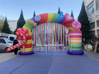 Arc gonflable de grande taille, décoration pour fête de noël, entrée pour décor de vacances