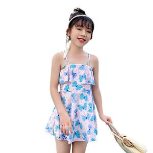 Traje de Baño Baiya para Niñas, Diseño de Mariposas Rosa y Azul, de Una Pieza, Secado Rápido, para Niñas de 6 a 8 Años, Ideal para Piscinas Termales - Product Image 5