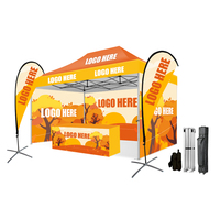 Gazebo commercial moderne 10x15 pieds, imperméable, portable, avec logo personnalisé, installation facile, tente pliante réglable pour activités de plein air
