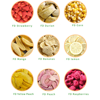Bulk Krokante Fruit Snacks Groothandel Vriesgedroogde Aardbeienstukjes Suiker Vrij Vriesgedroogde Aardbeienplakjes voor Yoghurt Havermout