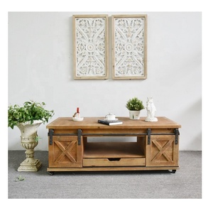 Design d'usine Petit meuble TV vintage Meuble TV d'angle en bois pour salon avec porte coulissante - Product Image 1