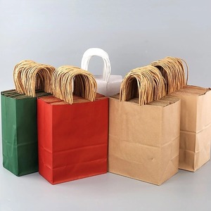Bolsas de Papel para Flores al por Mayor, Reciclables, Barnizadas, Personalizadas con Logotipo, Bolsas de Papel al por Mayor para Empacar Regalos - Product Image 1
