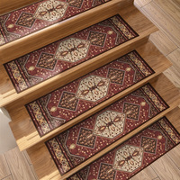 Tapis d'escalier à motifs orientaux, lavables, antidérapants, autocollants, respectueux de l'environnement, design moderne, marque privée