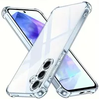 Étui transparent protecteur pour Samsung Galaxy S25 S24 S23 S22 A16 A26 A36 A56 A15 A35 A55 A14 A34 A54 A13 A53 A52 5G, coque transparente