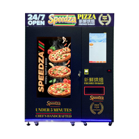 Máquina Expendedora de Pizza Comercial para Exteriores Naughty Dog, Capacidad para 51 Piezas, con Wi-Fi, Múltiples Opciones de Pago, Personalizable