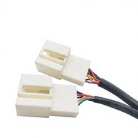 XIN YING - Arnés de cableado de audio para coche de 12 pines, para reproductor de CD, AUX, navegación, cable divisor en Y de 6+6 pines, con aislamiento de PVC y cobre