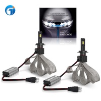 JG 16C Led cuivre bande série sans ventilateur puissant 110W 10000LM H4 H11 voiture ampoule 3570 CSP puce 9006 9005 H7 Led phare ampoule