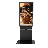 Kiosque mural sans lecteur de codes-barres de 23,8 pouces avec caméra 5MP, reconnaissance visuelle IA de pâtisseries via SDK pour caisse automatique de boulangerie